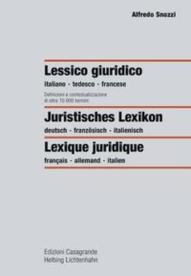 Snozzi | Juristisches Lexikon – Lexique juridique – Lessico giuridico | Buch | 978-3-7190-3680-5 | sack.de