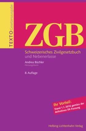 Büchler / Bauer / Berti (†) | Texto ZGB | Buch | 978-3-7190-3744-4 | sack.de