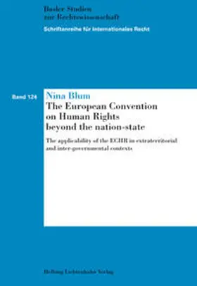Blum | The European Convention on Human Rights beyond the nation-state | Buch | 978-3-7190-3788-8 | sack.de