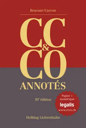 Braconi / Carron |  Code civil suisse et Code des obligations annotés (CC & CO) - Edition similicuir et édition numérique | Buch |  Sack Fachmedien
