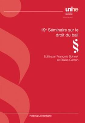 Bohnet / Carron | 19e séminaire sur le droit du bail | Buch | 978-3-7190-3871-7 | sack.de