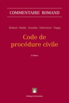 Bohnet / Haldy / Jeandin | Code de procédure civile | Buch | 978-3-7190-3889-2 | sack.de