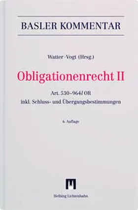 Watter / Vogt / Aebischer |  Obligationenrecht II | Buch |  Sack Fachmedien