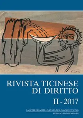 Borghi |  Rivista ticinese di diritto I-2017 | Buch |  Sack Fachmedien