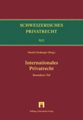Furrer / Girsberger / Schären |  Bd.XI/2: Internationales Privatrecht | Buch |  Sack Fachmedien