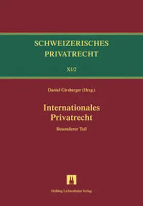 Furrer / Girsberger / Schären |  Bd.XI/2: Internationales Privatrecht | Buch |  Sack Fachmedien