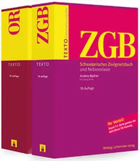 Büchler |  Texto Kombipaket ZGB, OR | Buch |  Sack Fachmedien