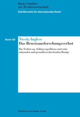 Inglese |  Das Beweisausforschungsverbot | Buch |  Sack Fachmedien