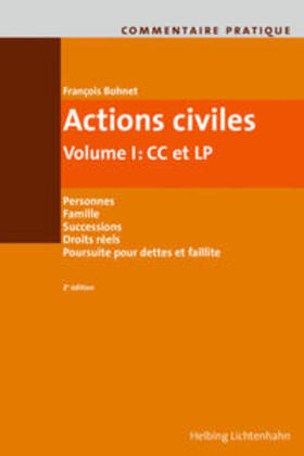 Bohnet / Christinat |  Commentaire pratique Actions civiles | Buch |  Sack Fachmedien