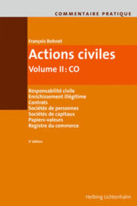 Bohnet / Hänni | Commentaire pratique Actions civiles | Buch | 978-3-7190-4146-5 | sack.de