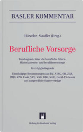 Hürzeler / Stauffer / Amstutz |  Berufliche Vorsorge | Buch |  Sack Fachmedien