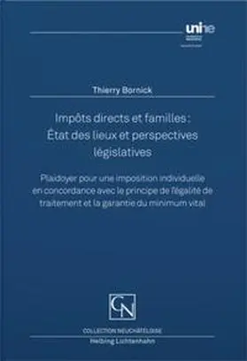Bornick |  Impôts directs et familles : État des lieux et perspectives législatives | Buch |  Sack Fachmedien