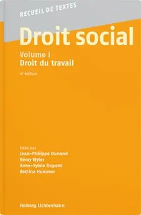 Dunand / Dupont / Hummer |  Droit social, Volume I | Buch |  Sack Fachmedien