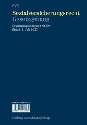 Imhof |  Sozialversicherungsrecht - Gesetzgebung EL 59 | Loseblattwerk |  Sack Fachmedien