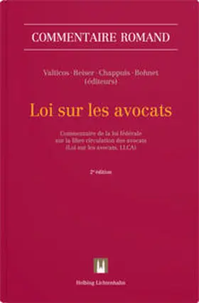 Valticos / Reiser / Chappuis | Loi sur les avocats | Buch | 978-3-7190-4339-1 | sack.de