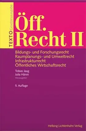 Jaag / Hänni |  Texto Öff. Recht II | Buch |  Sack Fachmedien
