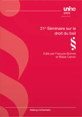 Bohnet / Carron |  21e Séminaire sur le droit du bail | Buch |  Sack Fachmedien