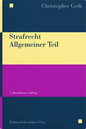 Geth |  Strafrecht Allgemeiner Teil | Buch |  Sack Fachmedien