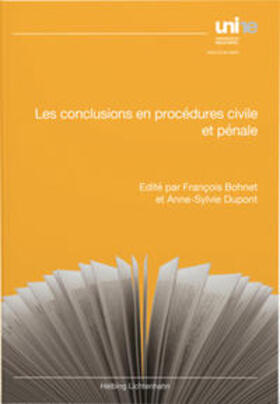 Bohnet / Dupont | Les conclusions en procédures civile et pénale | Buch | 978-3-7190-4505-0 | sack.de