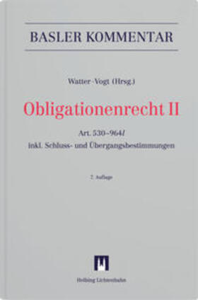 Watter / Vogt / Aebischer | Obligationenrecht II | Buch | 978-3-7190-4513-5 | sack.de