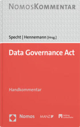 Specht-Riemenschneider / Hennemann |  Data Governance Act | Buch |  Sack Fachmedien