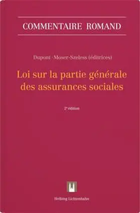 Dupont / Moser-Szeless / Défago |  Loi sur la partie générale des assurances sociales | Buch |  Sack Fachmedien