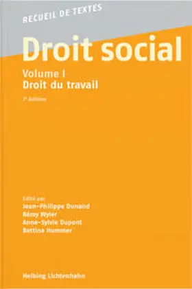 Dunand / Wyler / Dupont |  Droit social - Volume I | Buch |  Sack Fachmedien