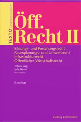 Jaag / Hänni |  TEXTO Öff. Recht II | Buch |  Sack Fachmedien