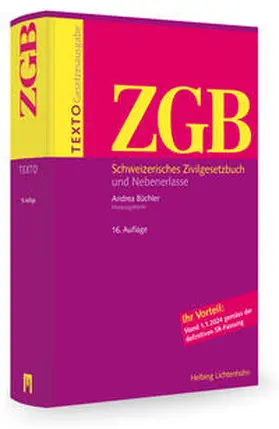 Büchler / Raveane |  TEXTO ZGB | Buch |  Sack Fachmedien