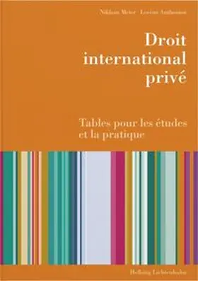 Meier / Anthonioz |  Droit international privé | Buch |  Sack Fachmedien