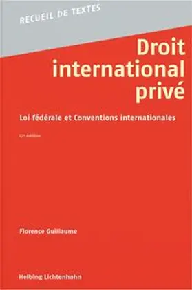 Guillaume |  Droit international privé | Buch |  Sack Fachmedien