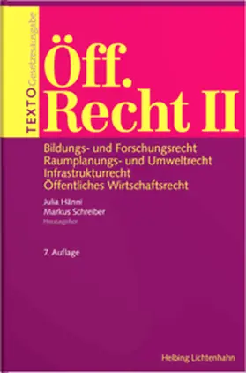 Hänni / Schreiber |  TEXTO Öff. Recht II | Buch |  Sack Fachmedien