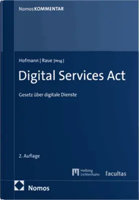 Hofmann / Raue |  Digital Services Act | Buch |  Sack Fachmedien