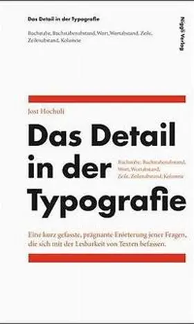 Hochuli |  Das Detail in der Typografie | Buch |  Sack Fachmedien