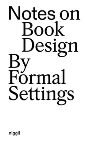 Kollberg / Lindskrog |  Notes on Book Design | Buch |  Sack Fachmedien