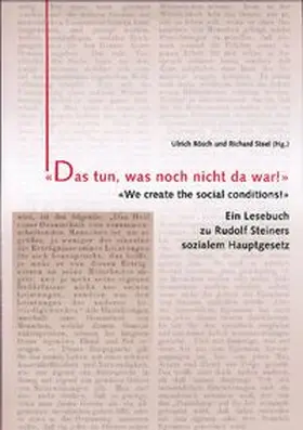 Rösch / Steel |  'Das tun, was noch nicht da war!' | Buch |  Sack Fachmedien