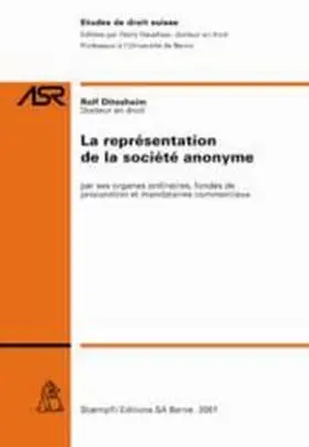 Ditesheim / Hausheer |  La représentation de la société anonyme | Buch |  Sack Fachmedien