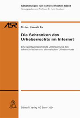Bu | Die Schranken des Urheberrechts im Internet | Buch | 978-3-7272-0421-0 | sack.de