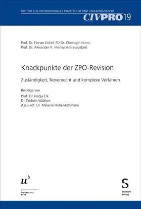 Eichel / Hurni / Markus |  Knackpunkte der ZPO-Revision | Buch |  Sack Fachmedien