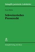Riklin |  Schweizerisches Presserecht | Buch |  Sack Fachmedien