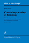 Werro |  Concubinage, mariage et démariage | Buch |  Sack Fachmedien