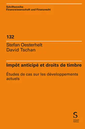 Oesterhelt / Tschan |  Impôt anticipé et droits de timbre | Buch |  Sack Fachmedien