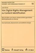 Fitzner |  Von Digital-Rights-Management zu Content-Identification | Buch |  Sack Fachmedien
