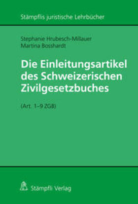Hrubesch-Millauer / Bosshardt | Hrubesch-Millauer, S: Einleitungsartikel des Schweizerischen | Buch | 978-3-7272-1606-0 | sack.de