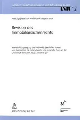 Wolf |  Revision des Immobiliarsachenrechts | Buch |  Sack Fachmedien