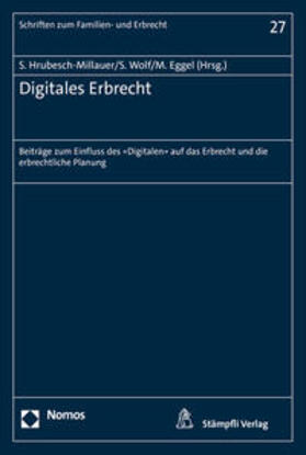 Hrubesch-Millauer / Wolf / Eggel | Digitales Erbrecht | Buch | 978-3-7272-1677-0 | sack.de