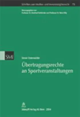 Osterwalder |  Übertragungsrechte an Sportveranstaltungen | Buch |  Sack Fachmedien