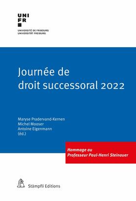 Pradervand-Kernen / Mooser / Eigenmann | Journée de droit successoral 2022 | E-Book | sack.de