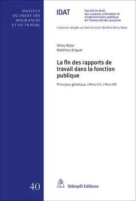 Wyler / Briguet |  La fin des rapports de travail dans la fonction publique | eBook | Sack Fachmedien