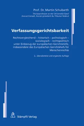Schubarth |  Verfassungsgerichtsbarkeit | eBook | Sack Fachmedien